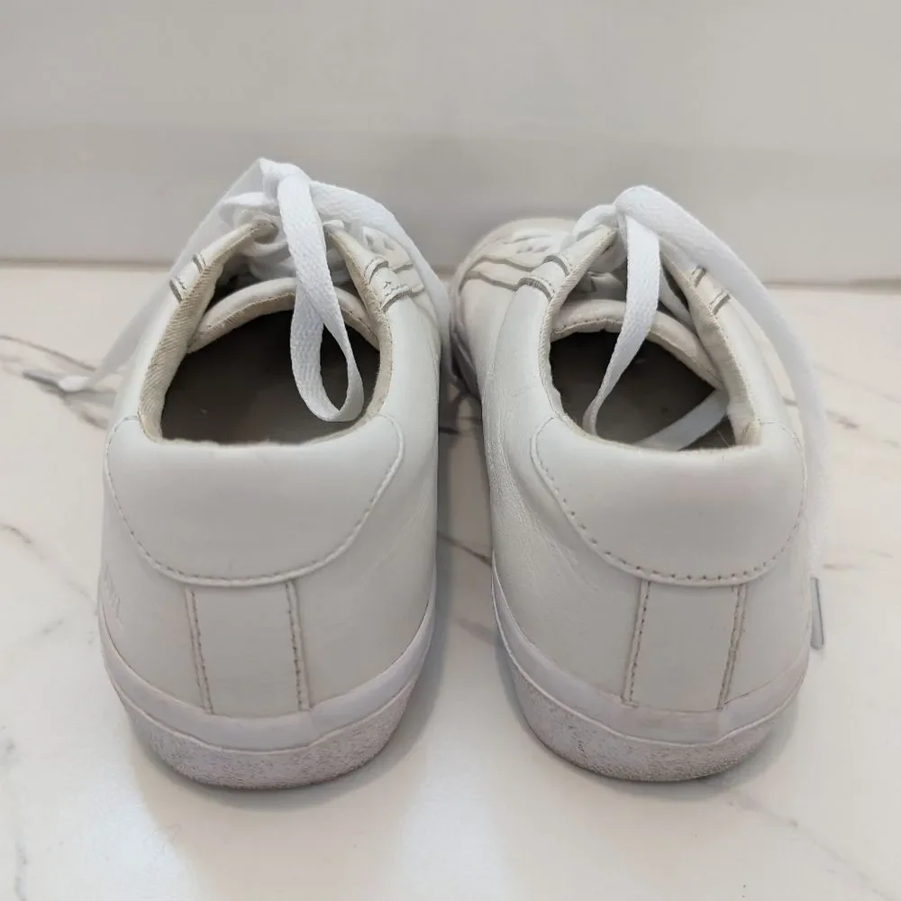 Madewell Off-White Sidewalk Low Top Leather Upper Sneakers Tennis Shoes Size 7.5